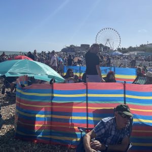 Eastbourne's beaches were full of people this Airbourne weekend