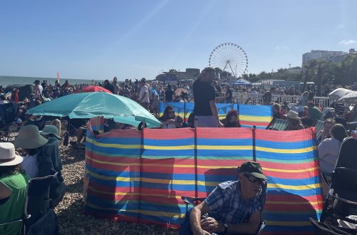 Eastbourne's beaches were full of people this Airbourne weekend